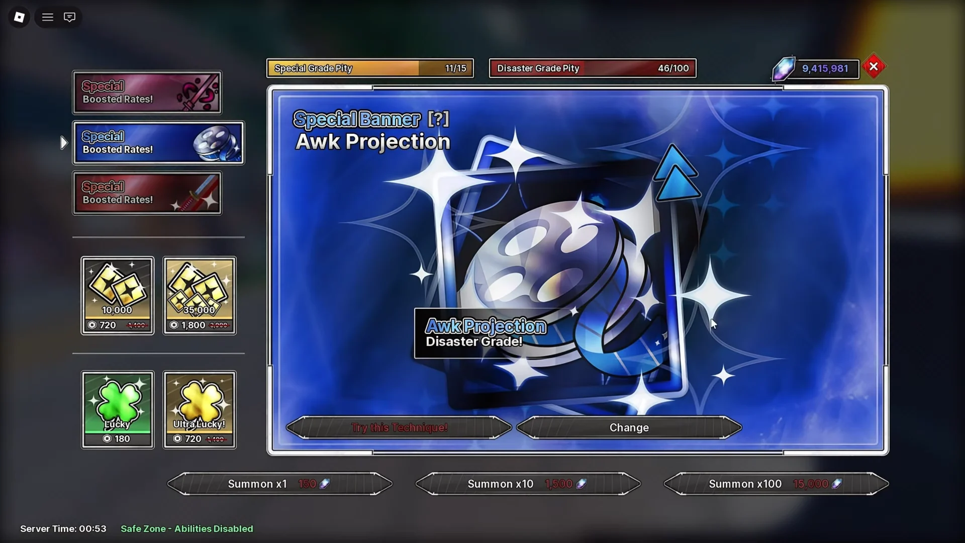 Summoning Awk Projection Banner