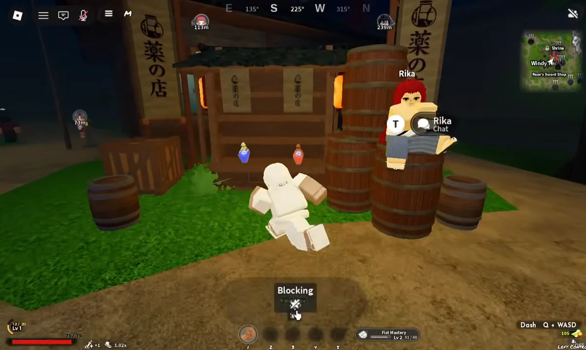 Exploring Windy Peak village