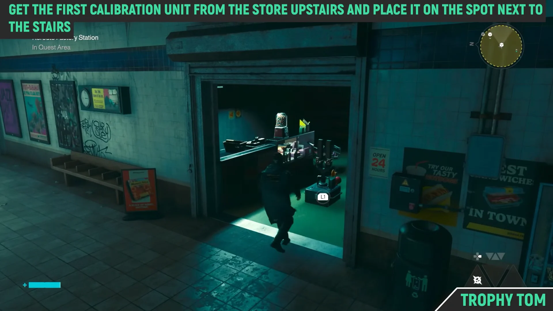 Retrieving First Calibration Unit from Upstairs Store