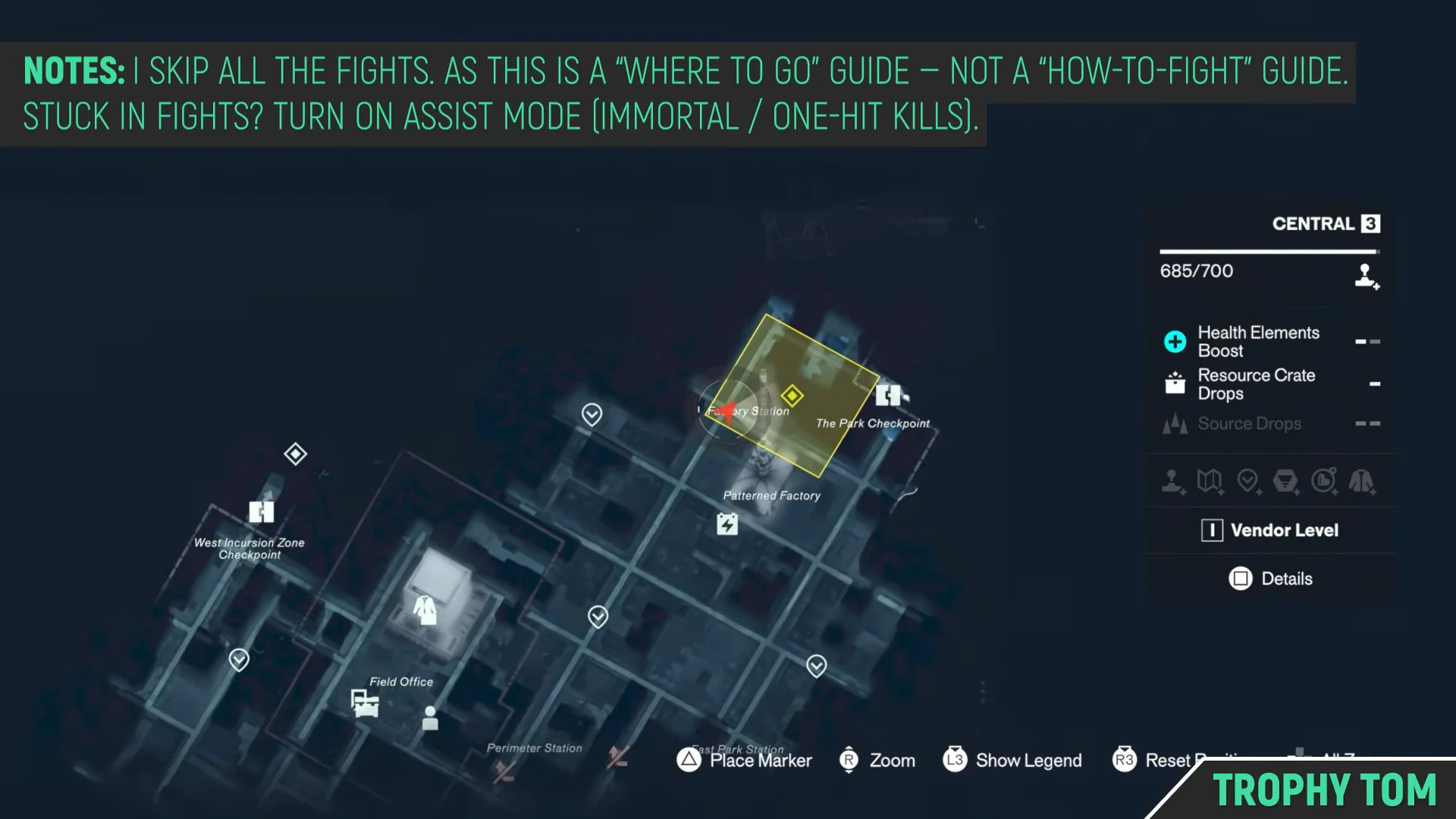 Map Overview of Factory Station Location