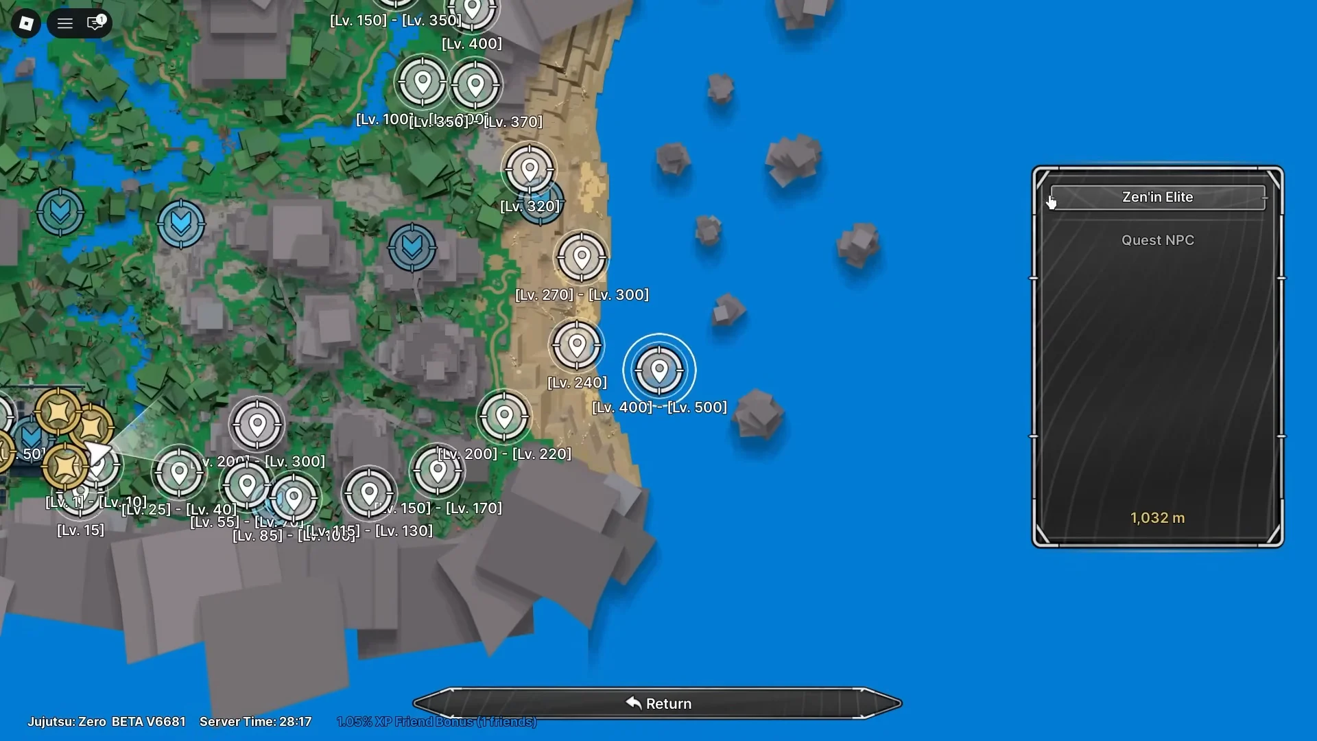 Locating Zen'in Elite