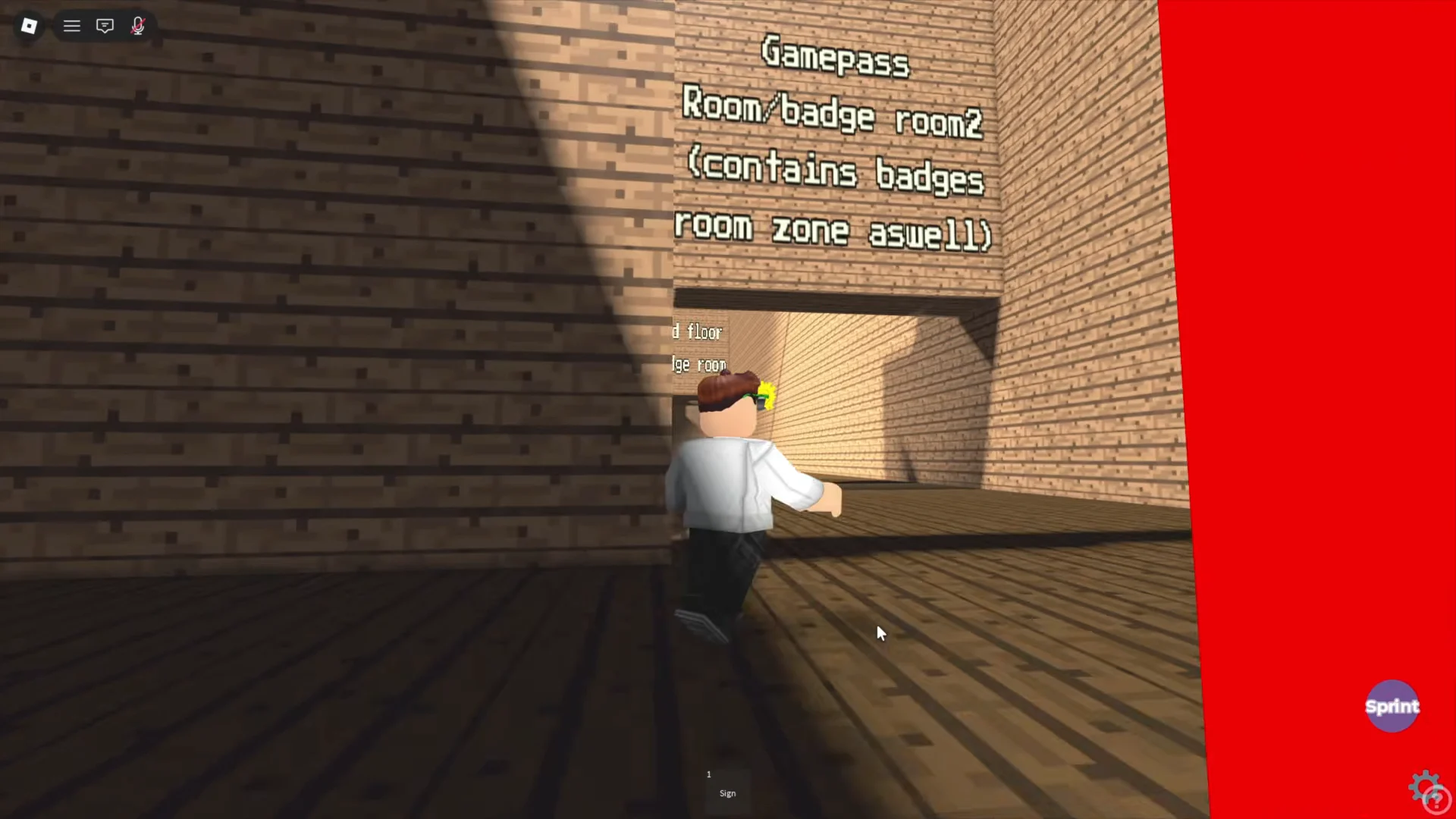 Navigating to Gamepass Room