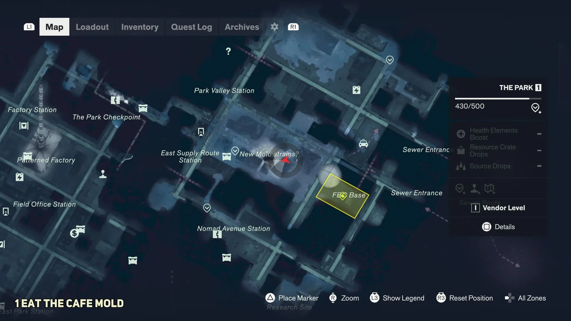 Map Location and Approach to Mold Gate