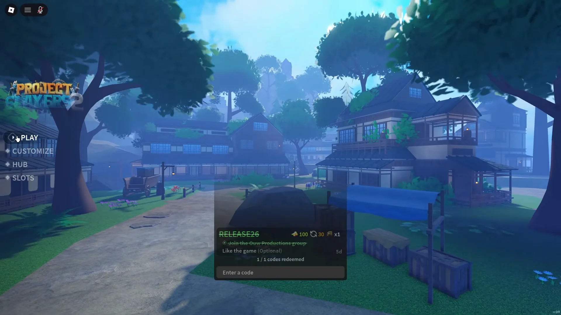 Game Main Menu