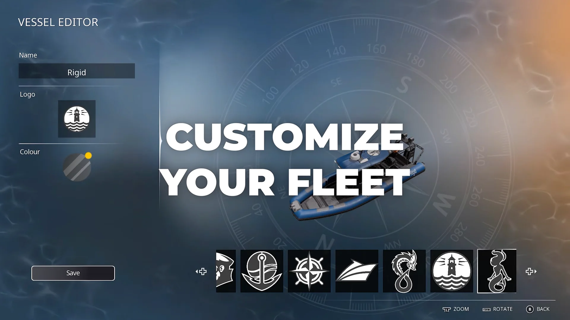 Vessel Editor Customization