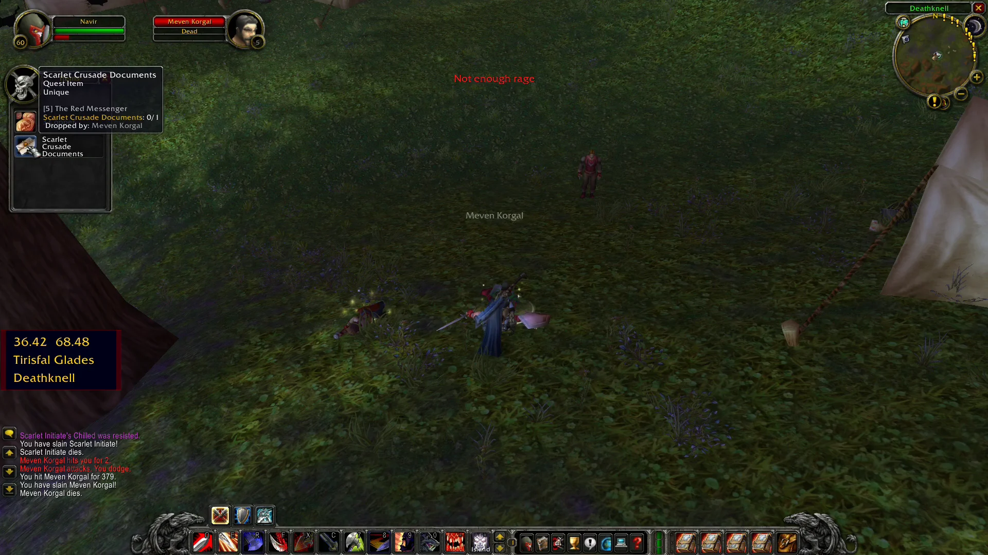 Defeating Meven Korgal