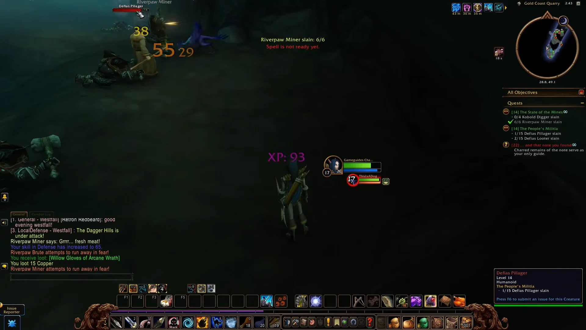 Slaying Riverpaw Miners