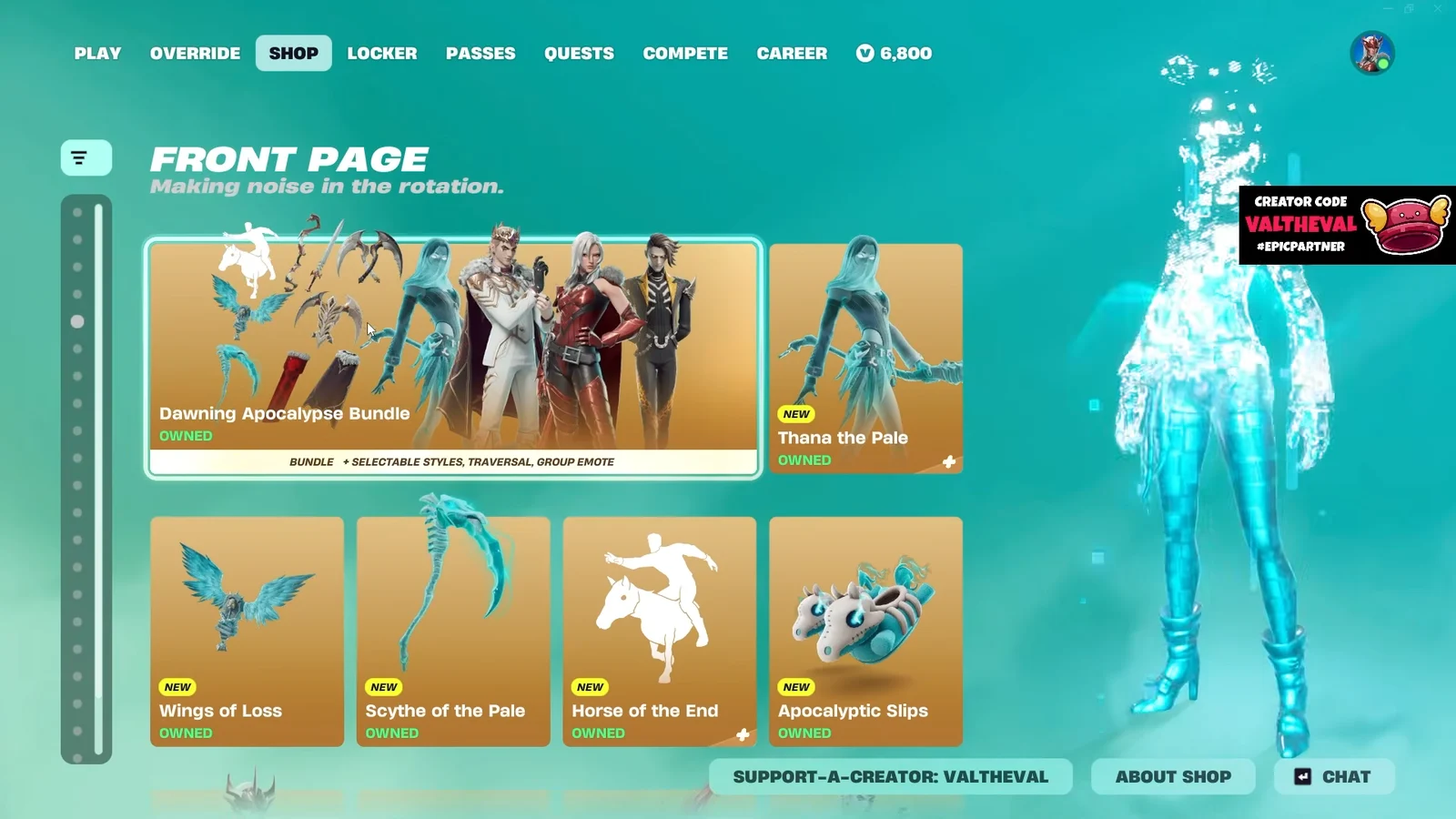 Item Shop Check
