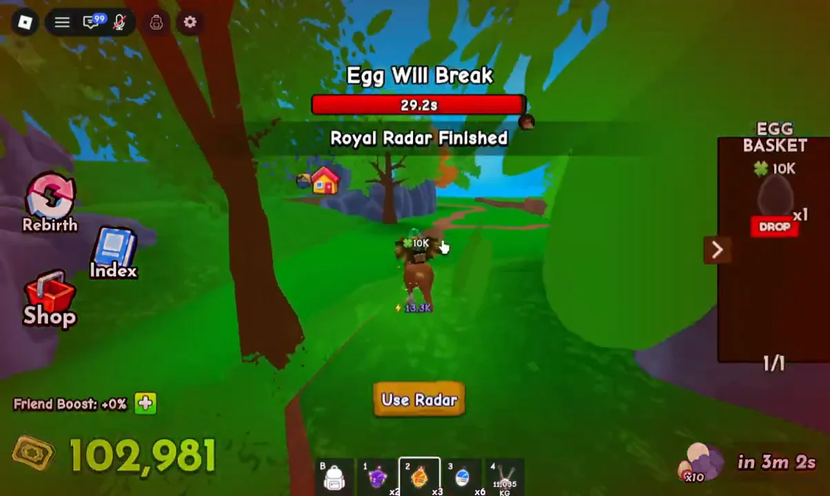 Collecting the Hidden Egg