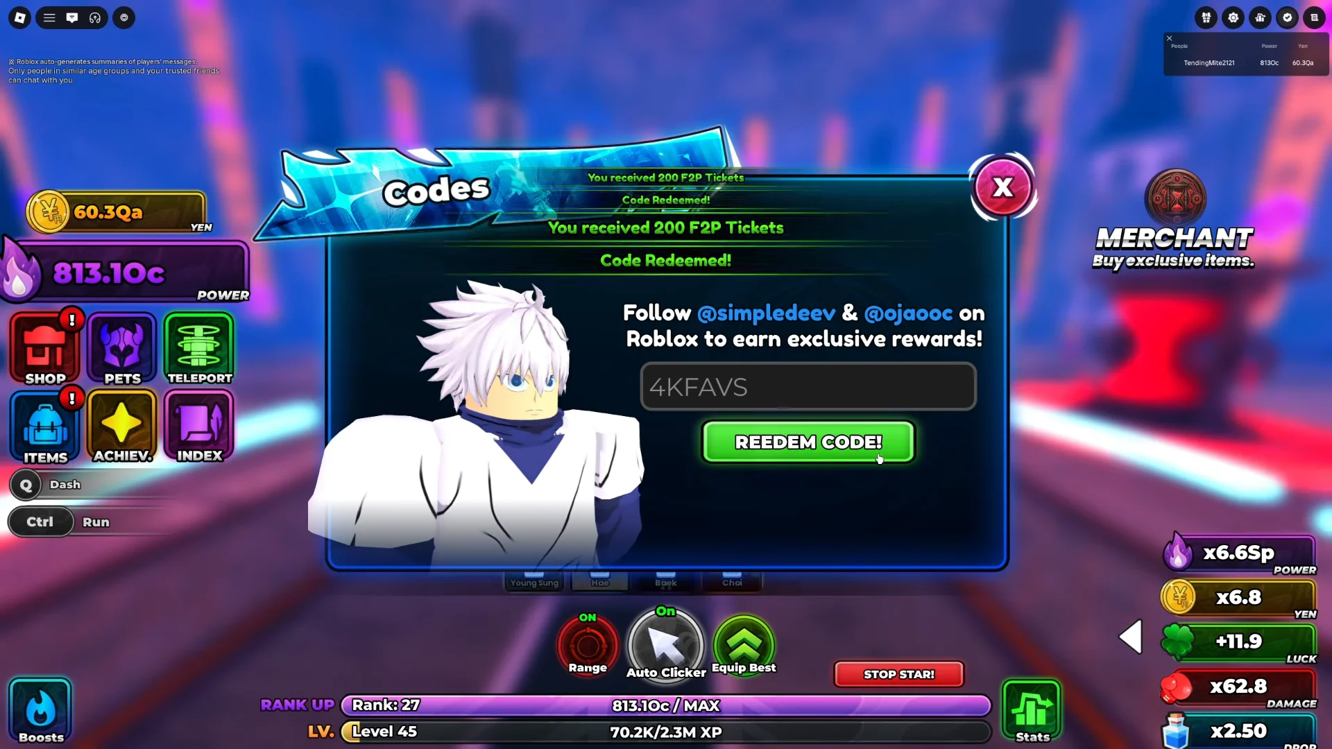 Redeeming Codes