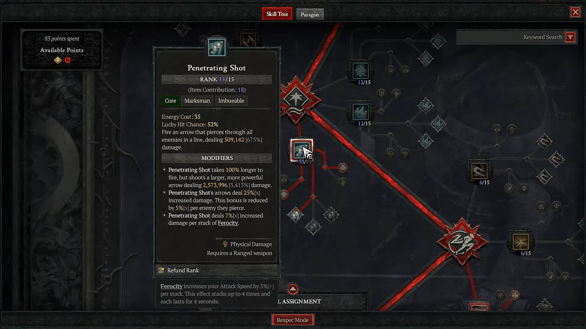 Skill Tree Allocation