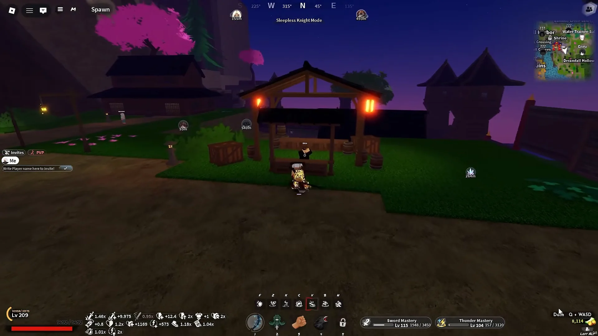 Traveling to Mistfall Village