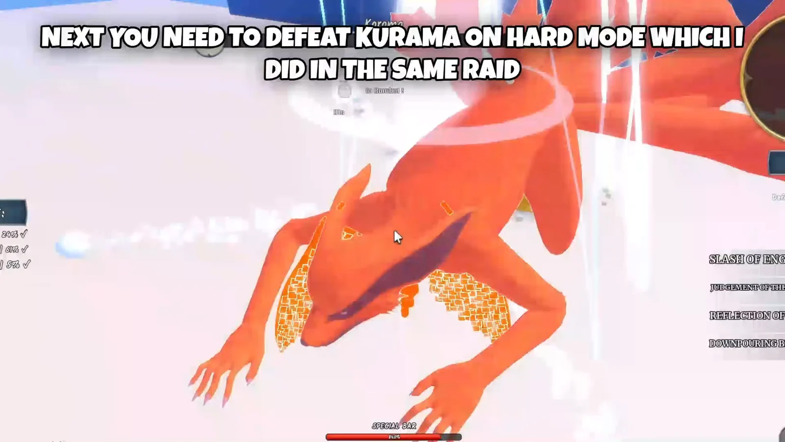 Defeat Kurama Hard Mode