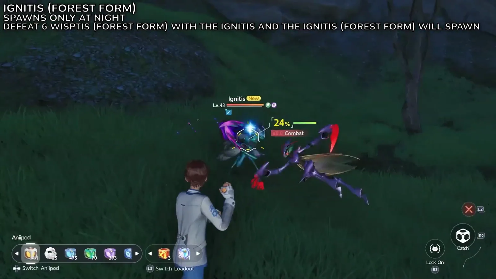 Catching Ignitis (Forest Form)