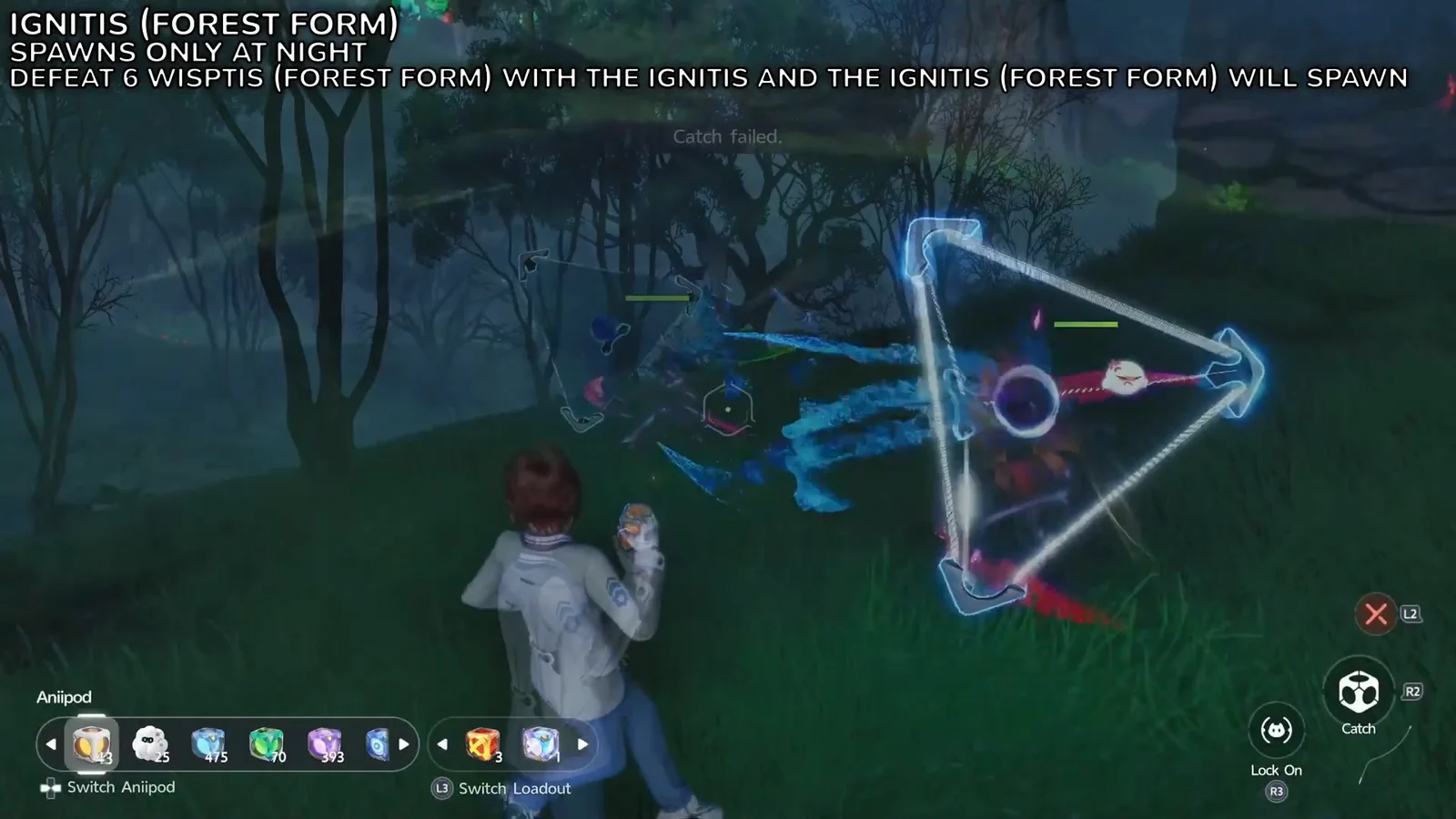 Capturing Ignitis (Forest Form)