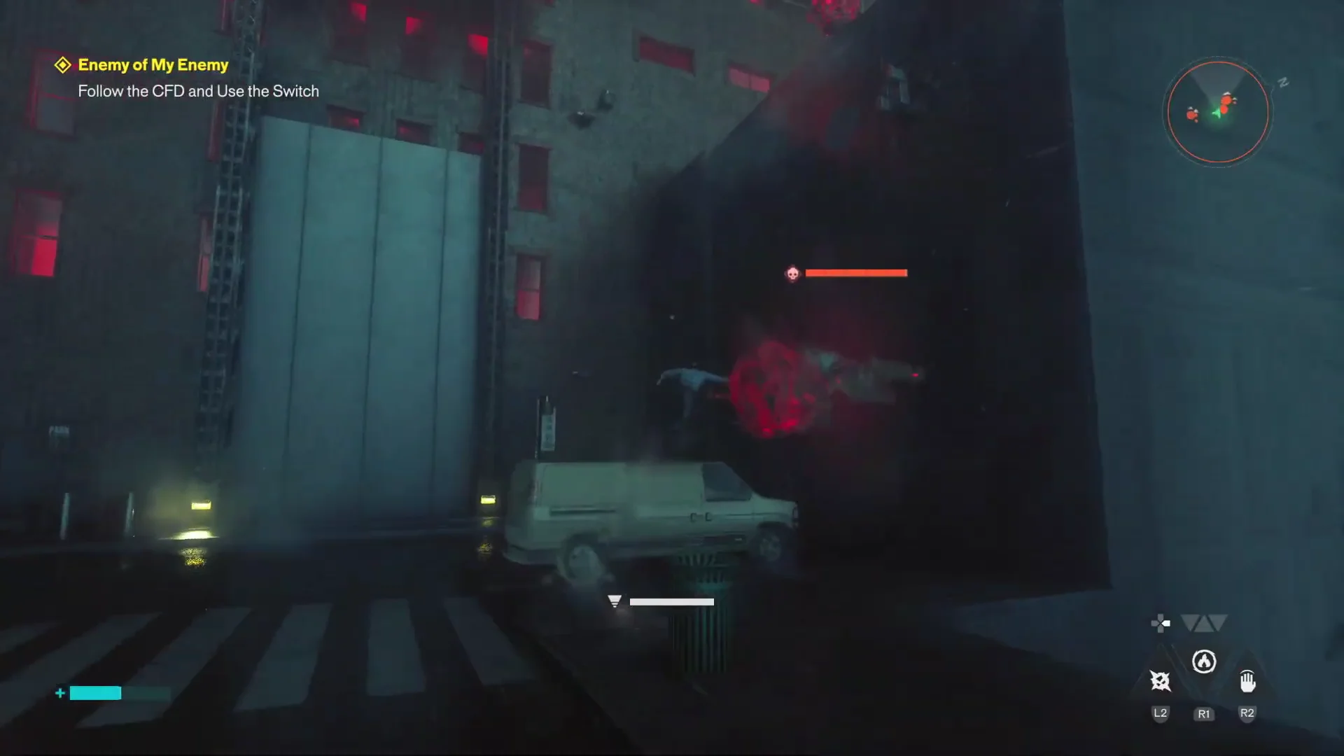 Combat Zone in Evacuation Cityscape