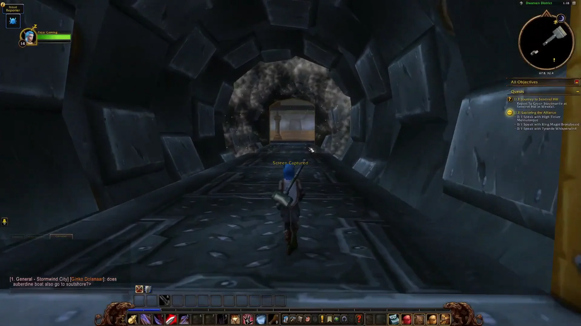 Entering Deeprun Tram Tunnel