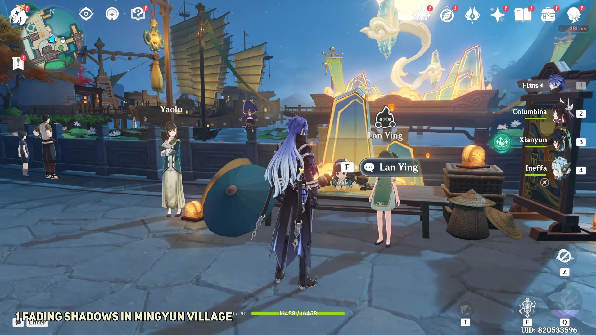 Talking to Lan Ying