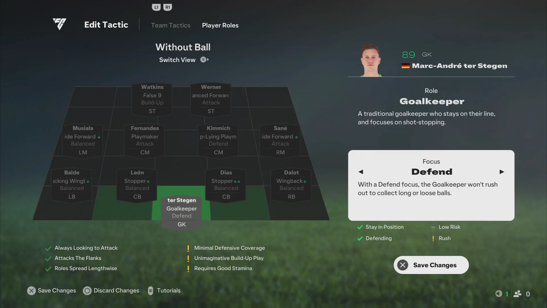 Goalkeeper Role
