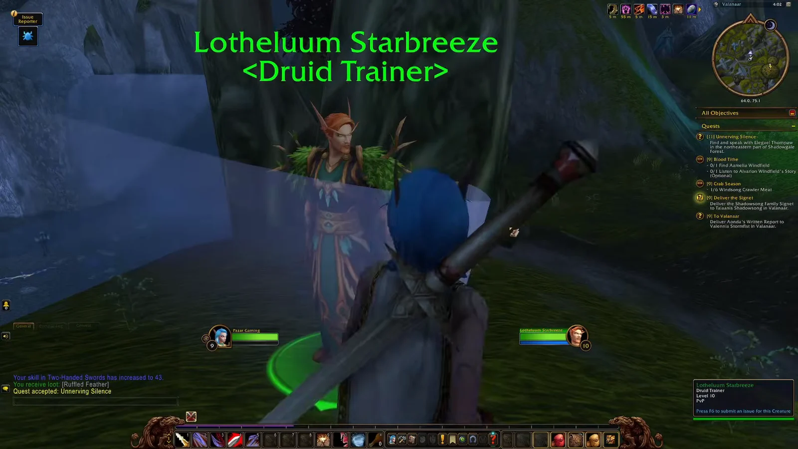 Locating the Druid Trainer