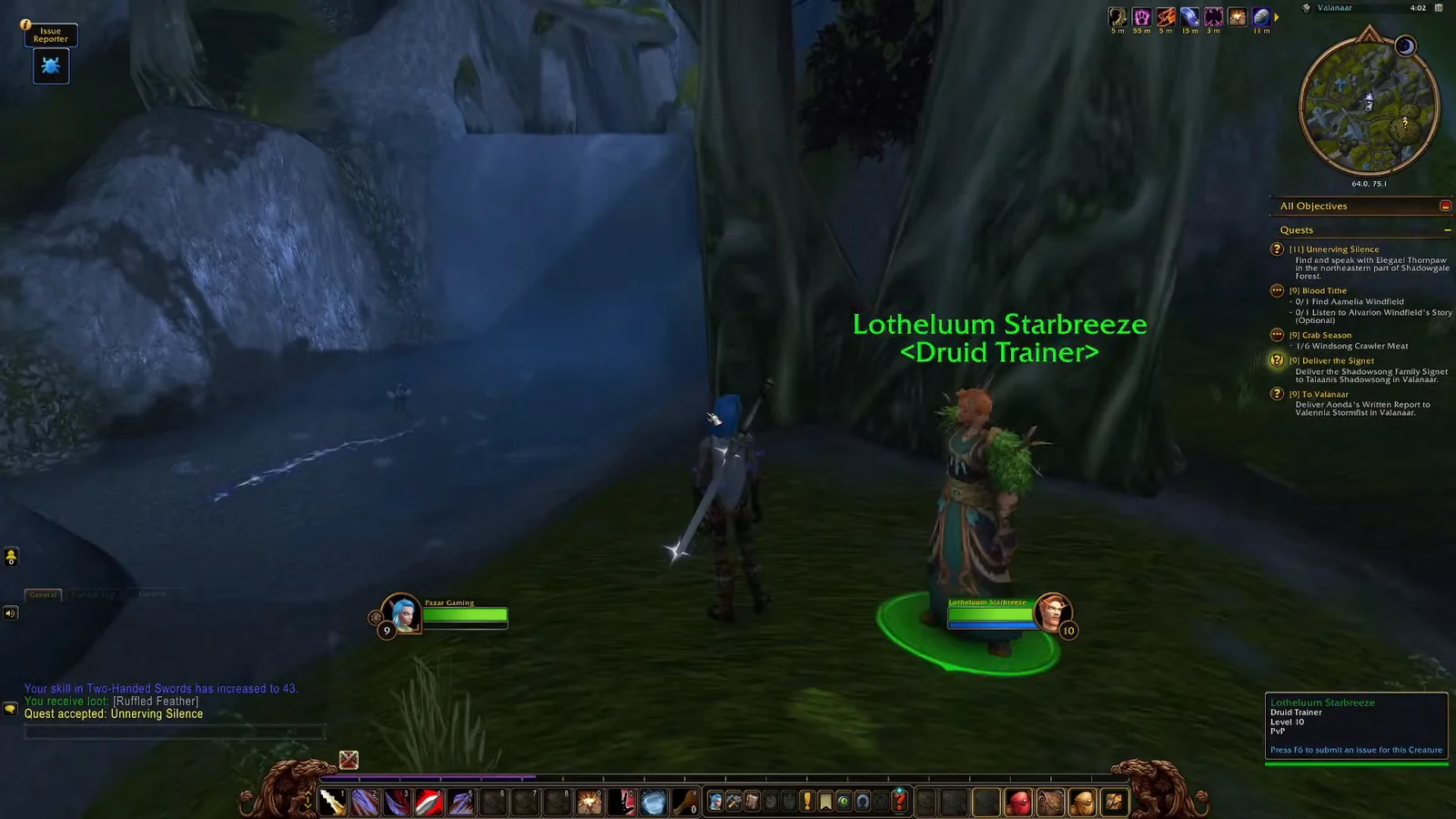 Locating the Druid Trainer