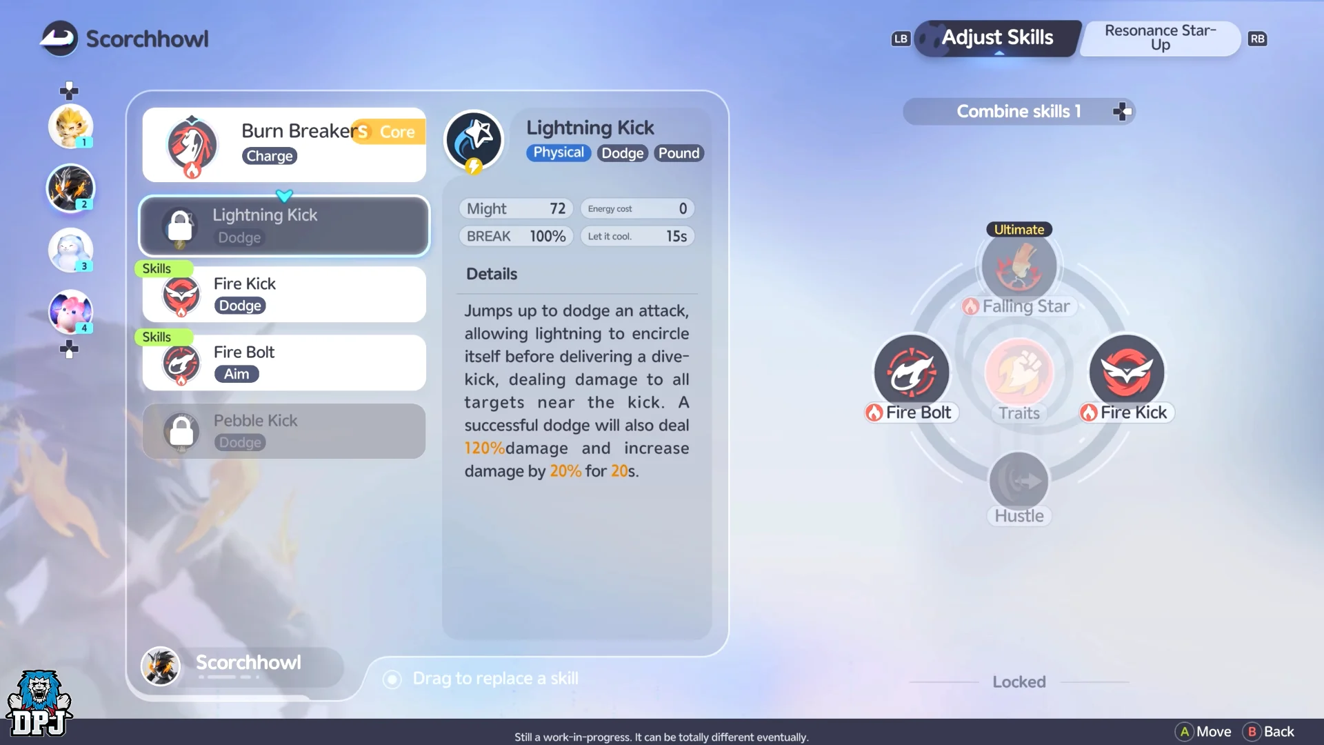 Skill Customization Menus