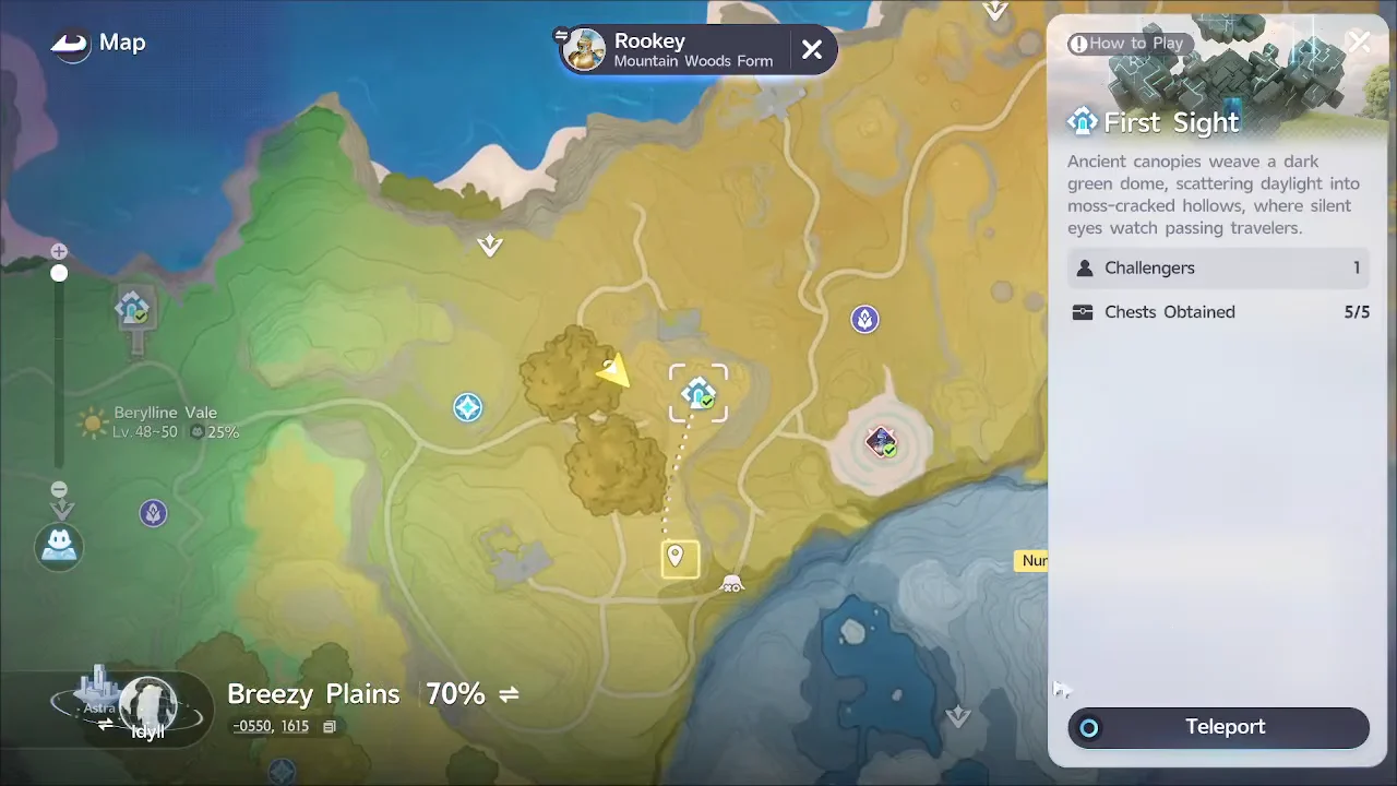Traveling to Rookey Spawn Location