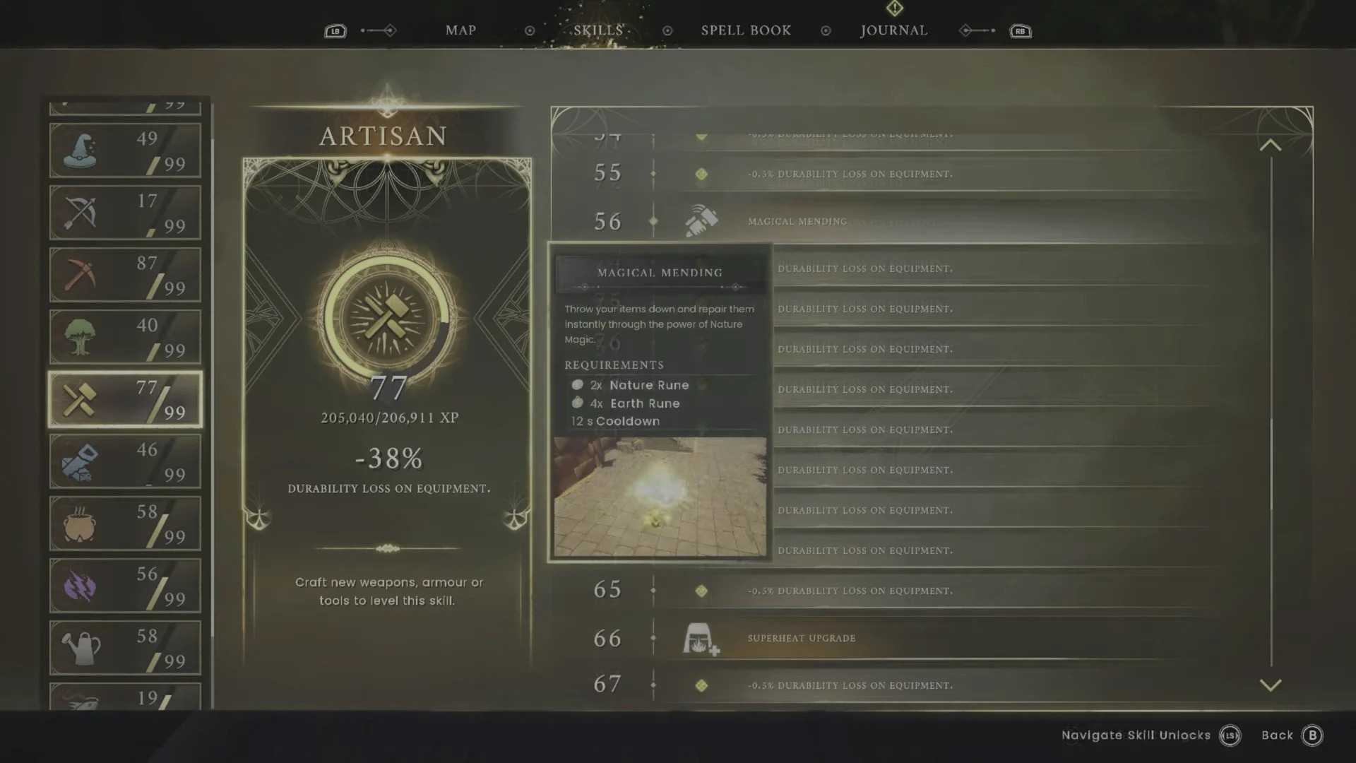 Artisan Skill Tree