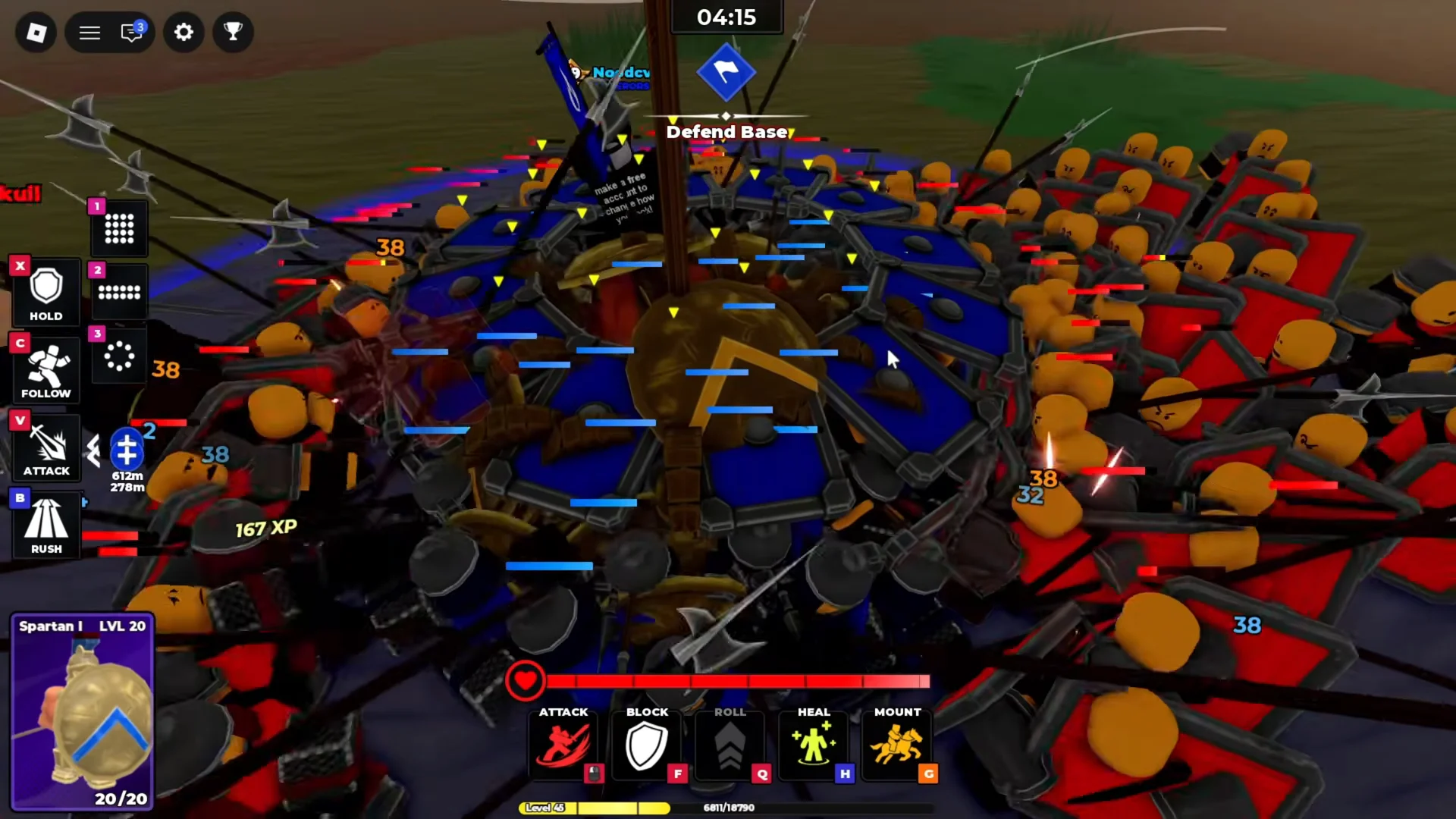 Absorbing Attacks and Re-forming
