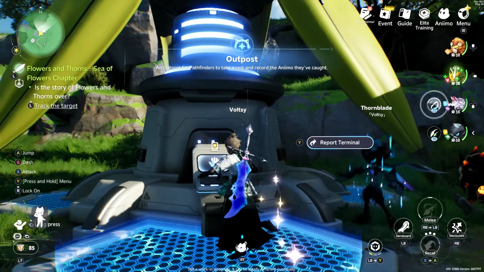 Outpost Reporting to Level 40