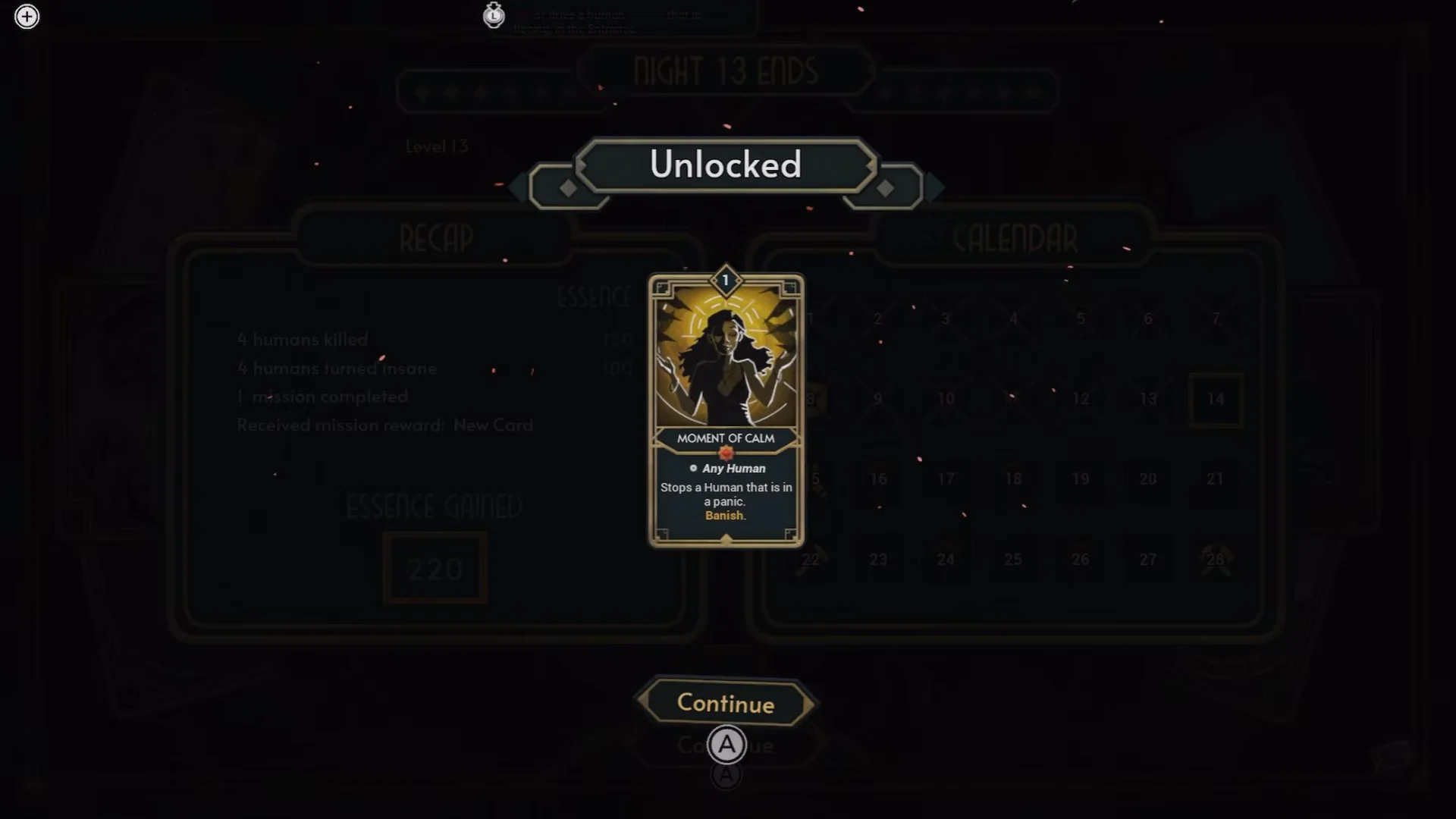 Card Unlock Screen