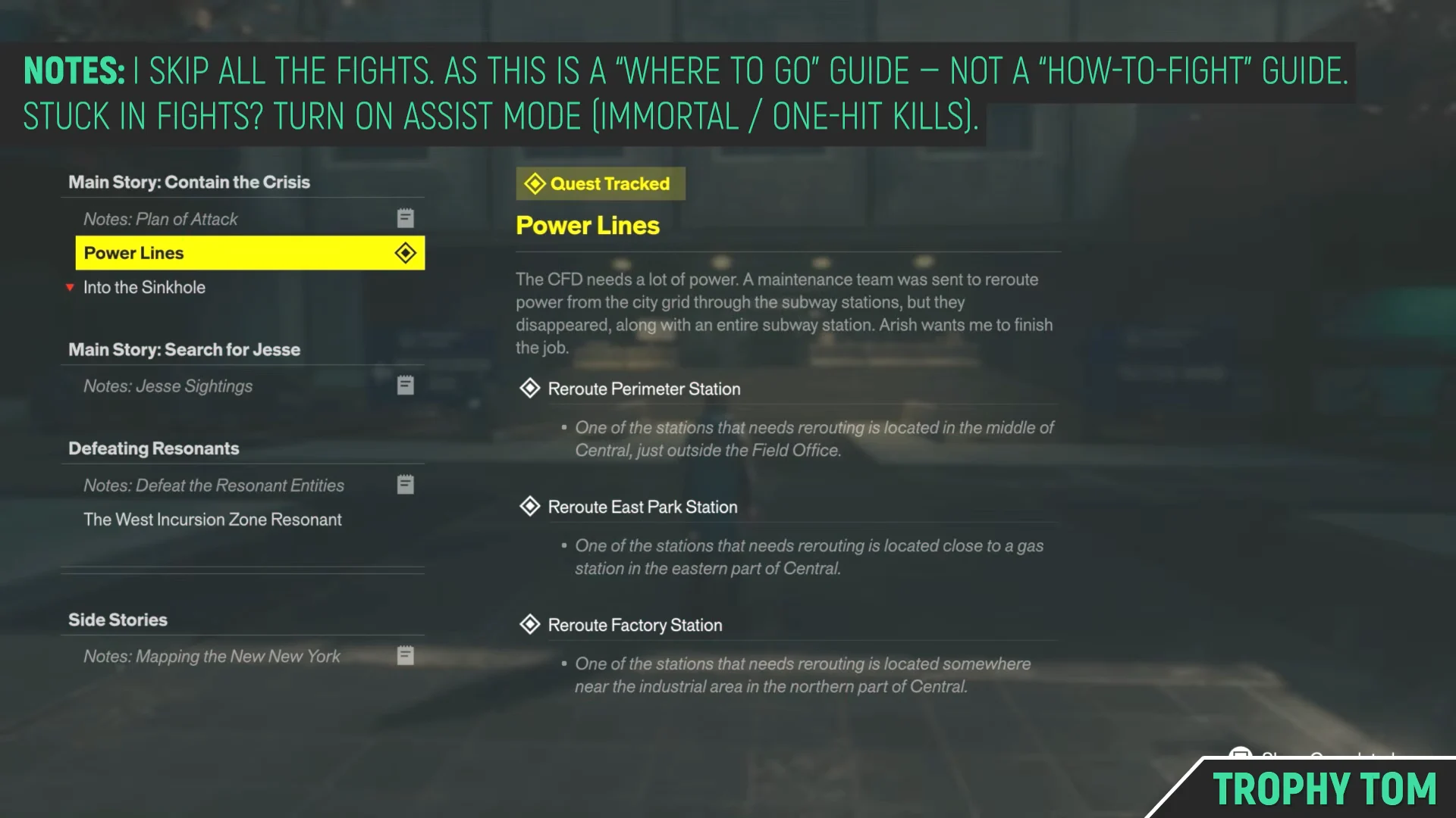 Quest Menu Overview