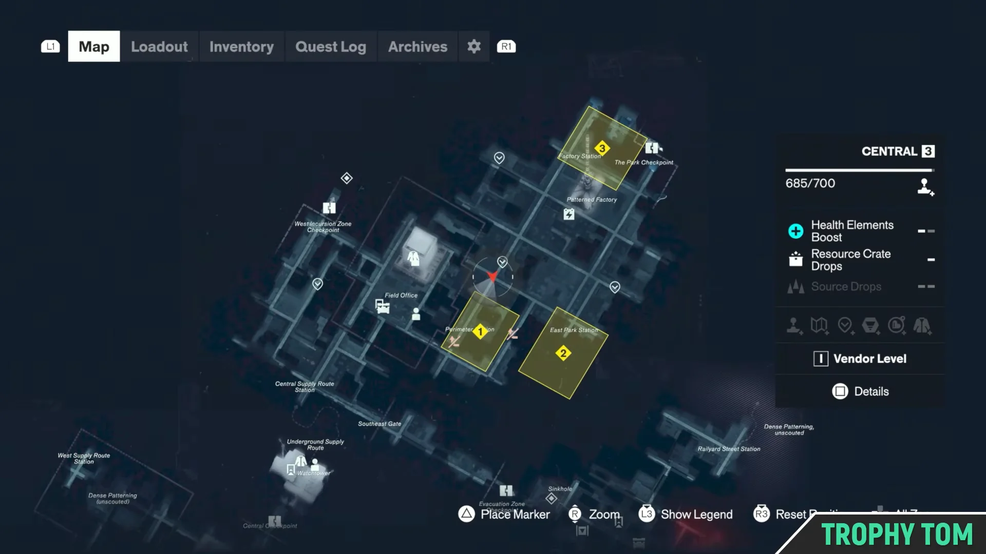 Checking Map Position