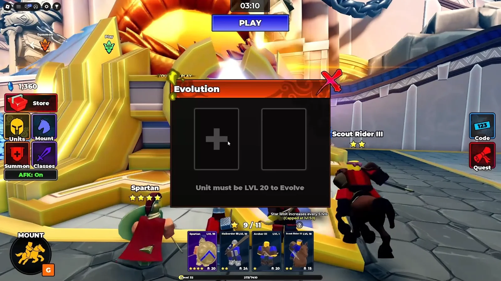 Unit Evolution System