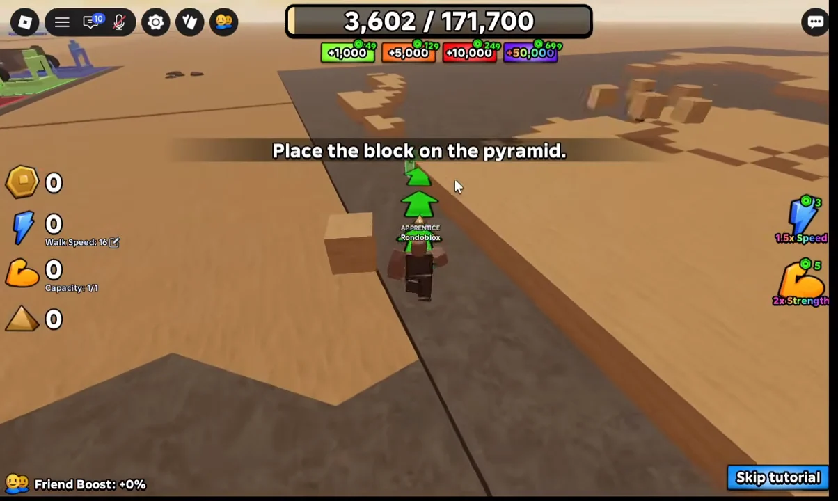 Carrying First Block to Pyramid