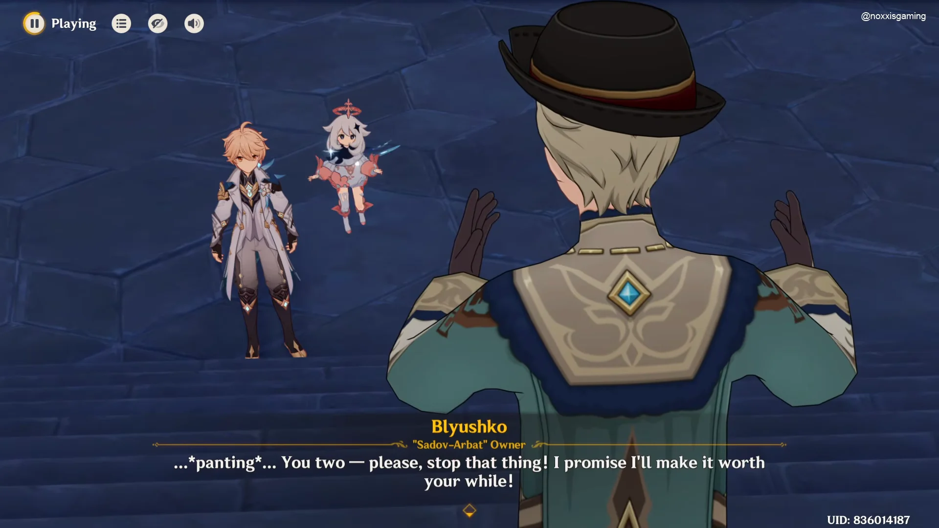 Speaking with Blyushko