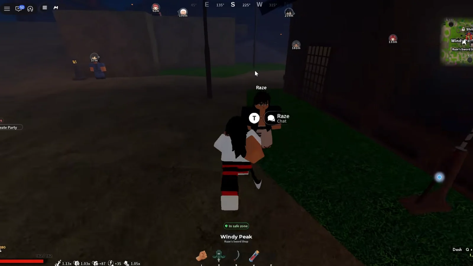 Interacting with Raze