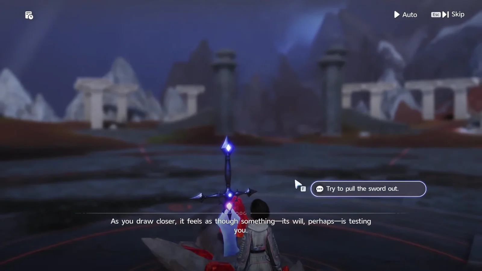 Interacting with the Sword