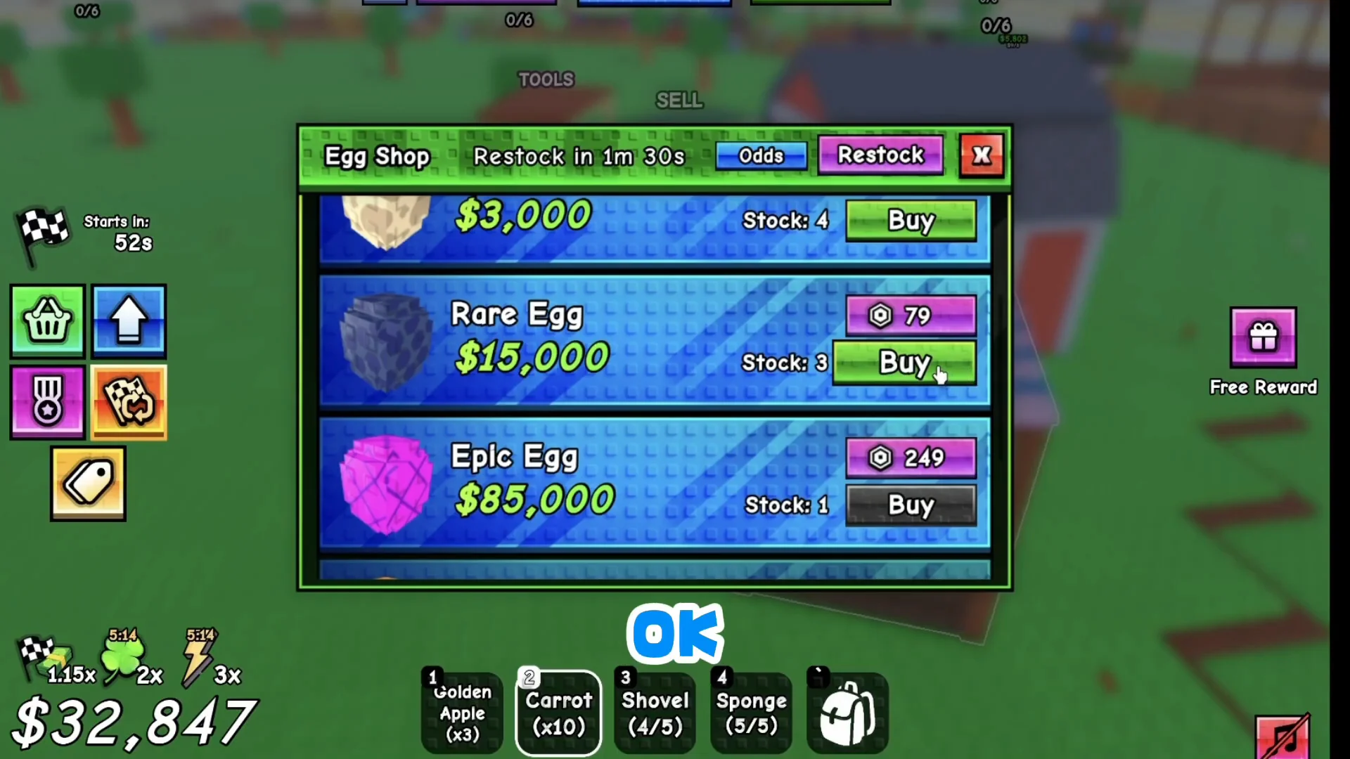 Buying Two Rare Eggs