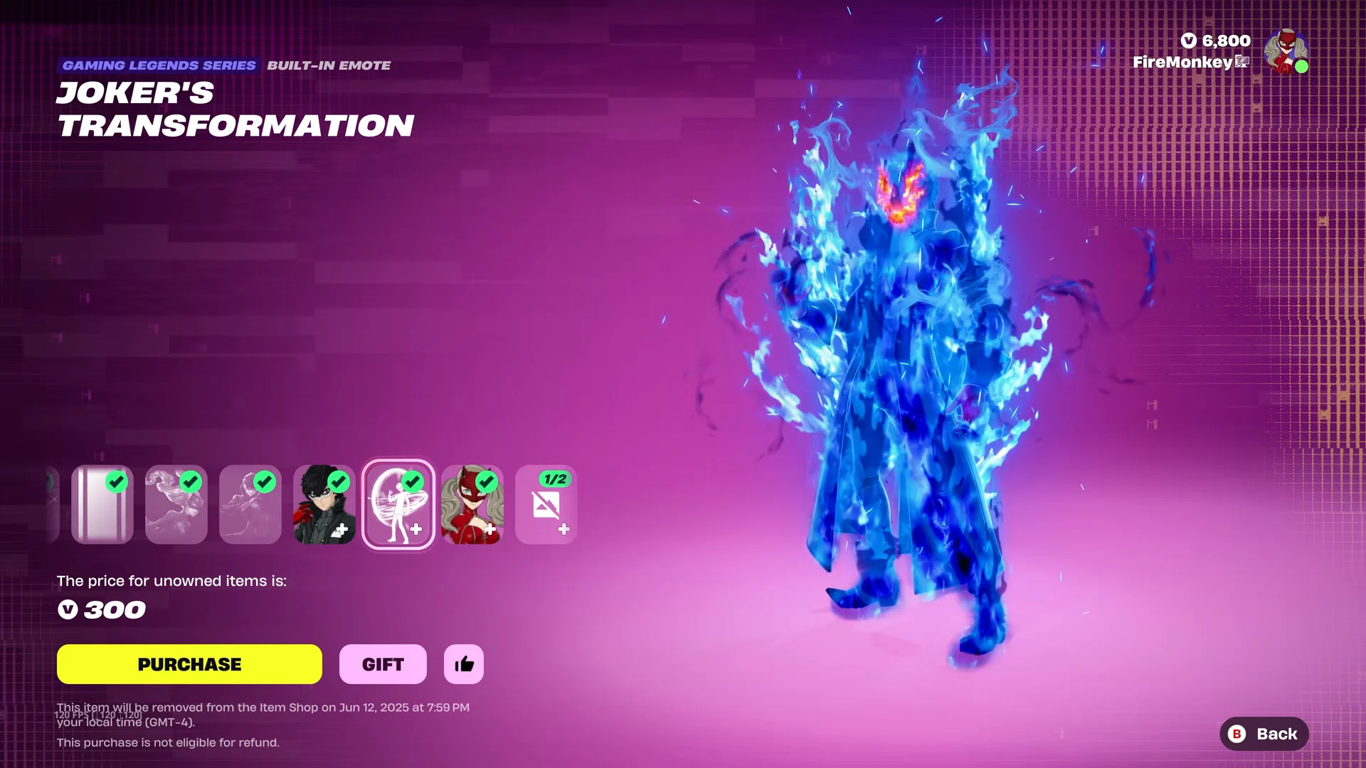 Joker's Transformation Emote
