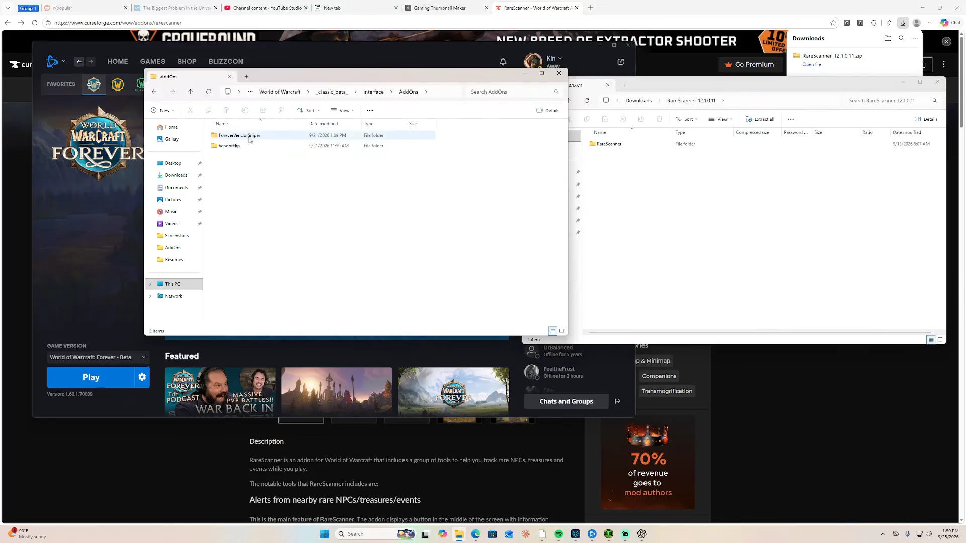Opening AddOns Directory