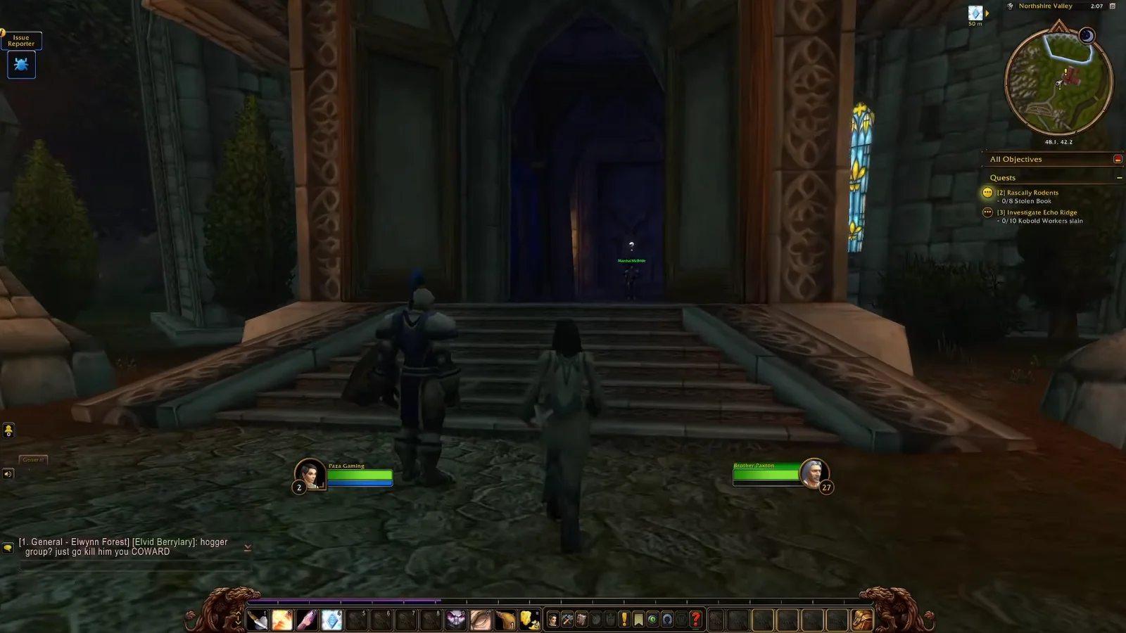 Entering Northshire Abbey