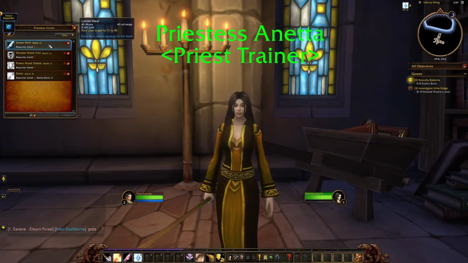 Priestess Anetta Location