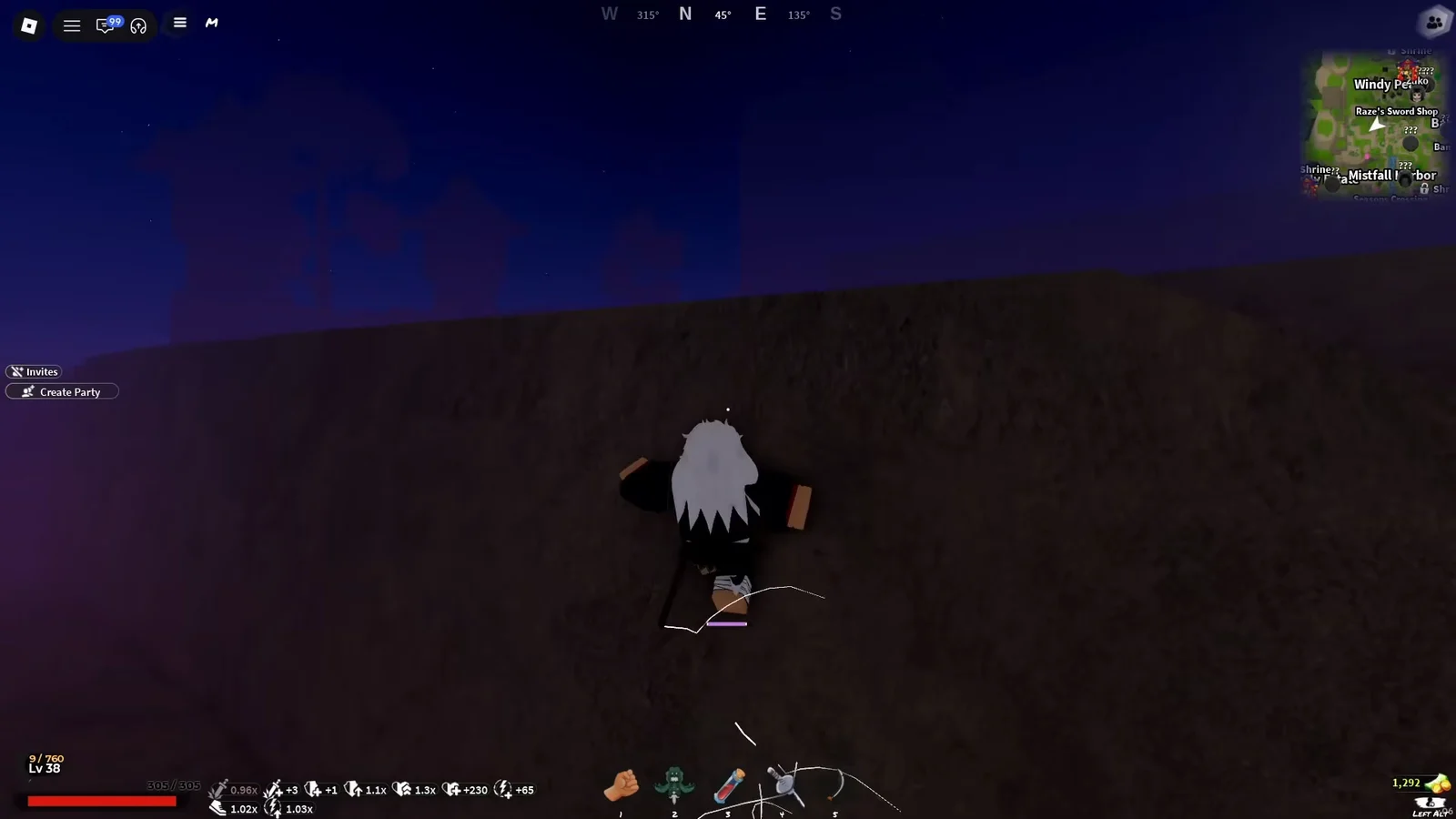 Climbing the ridge
