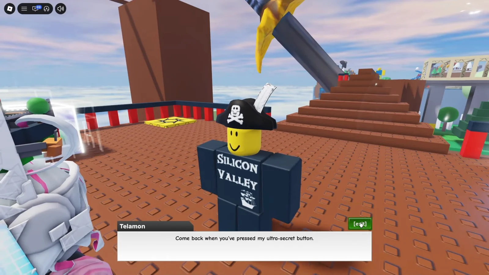 Finding the first button