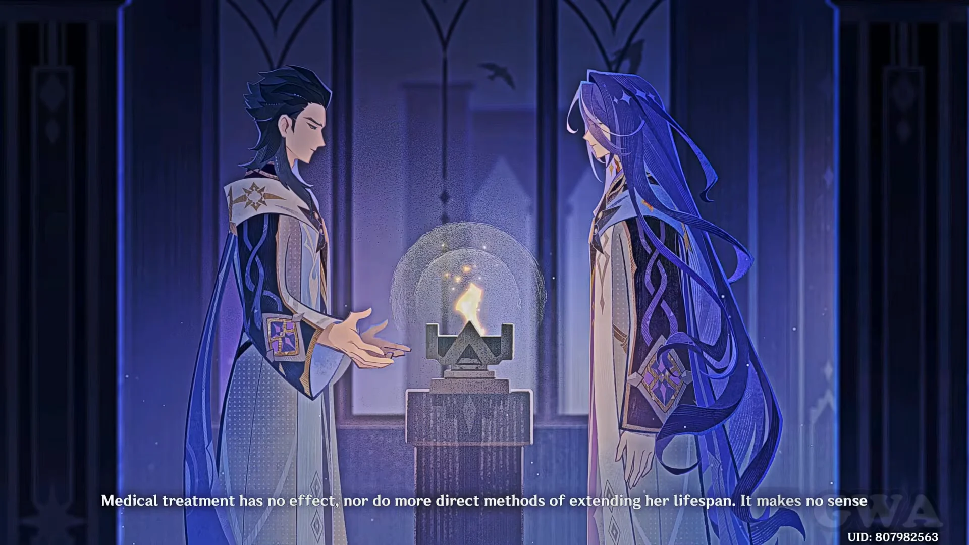 Discussing Mimameith's illness