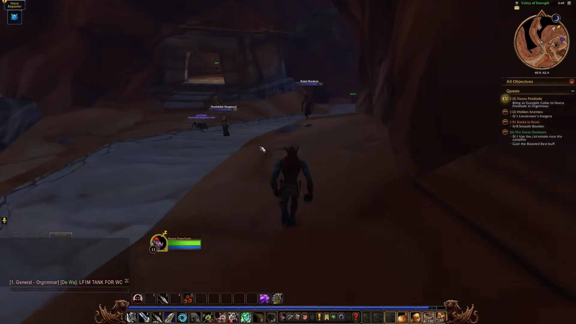Route to Cleft of Shadow