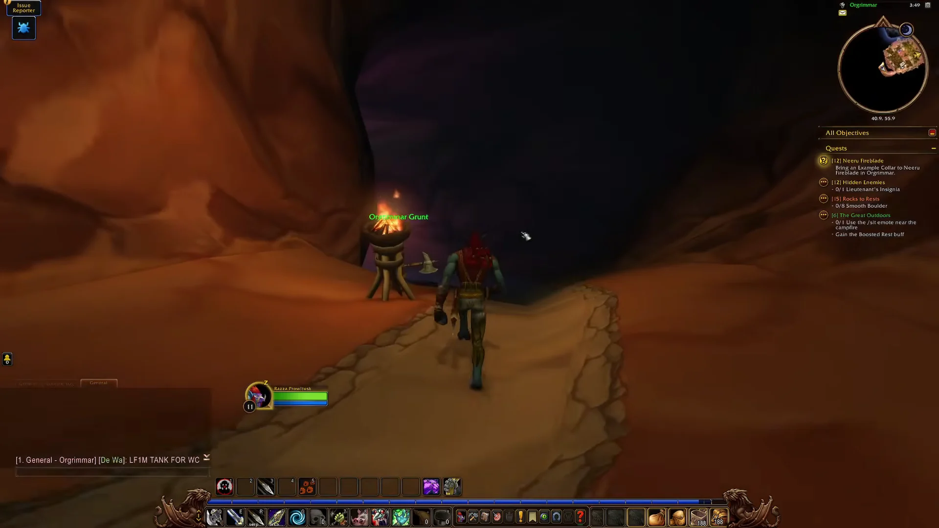 Entering the Underground Tunnel