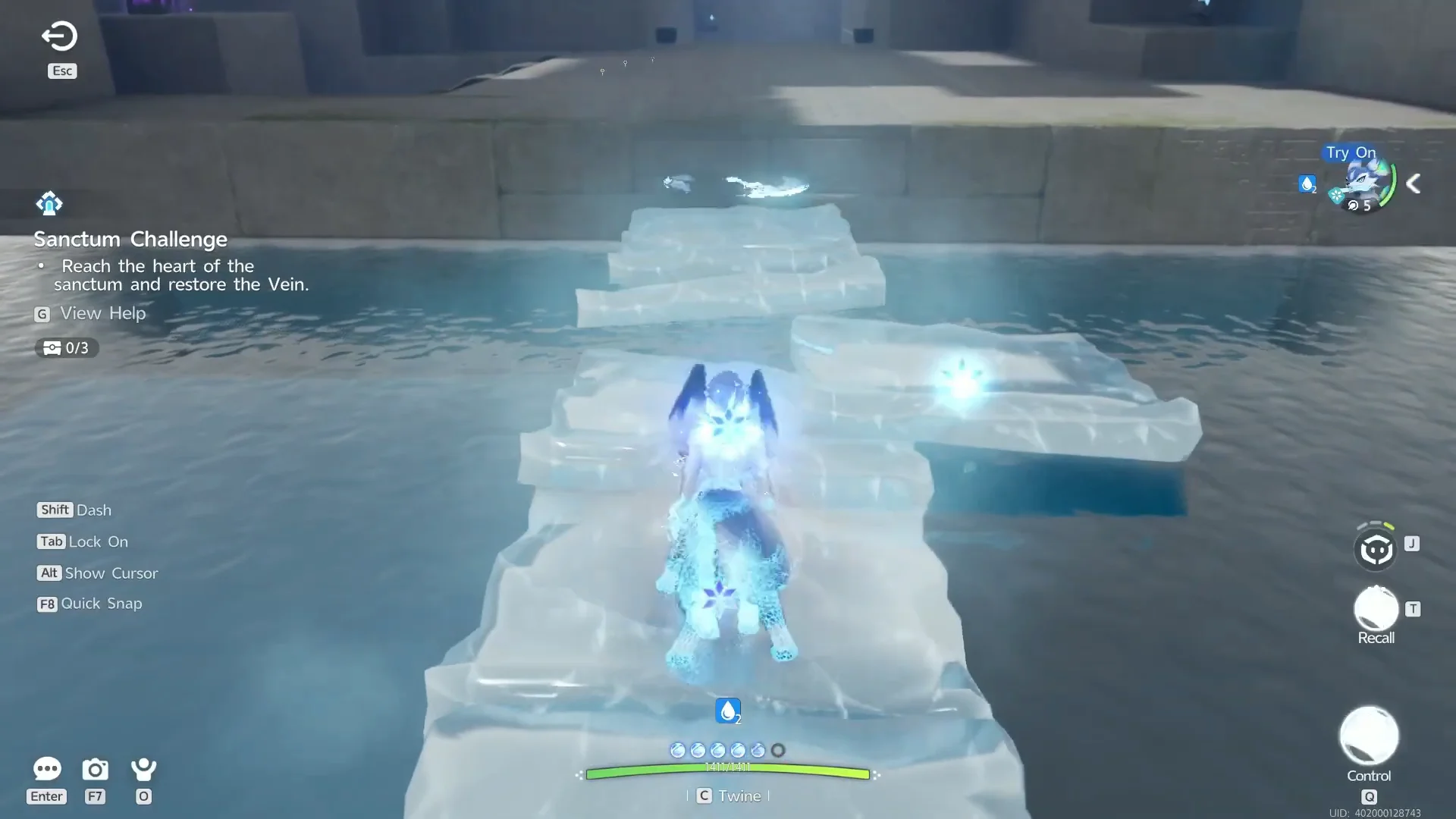 Freezing Water to Cross
