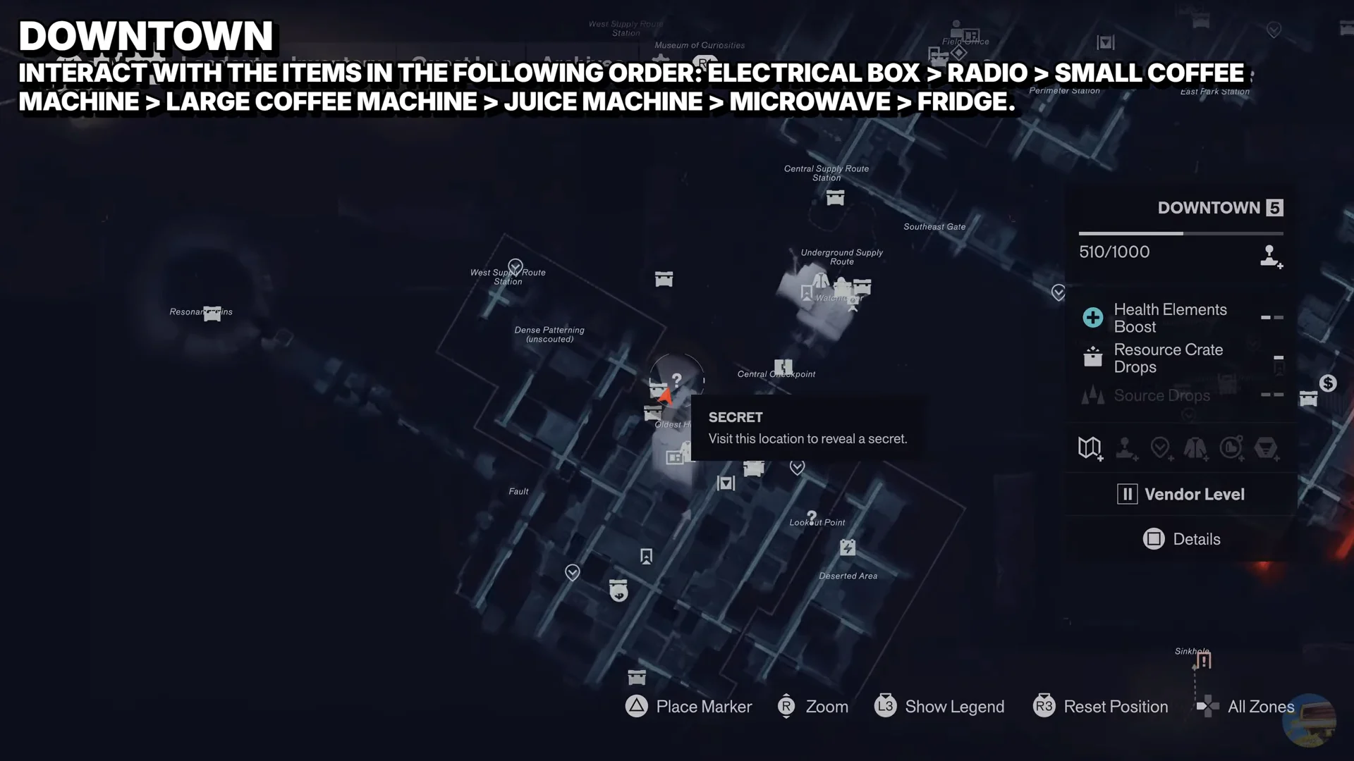 Downtown Map & Instructions